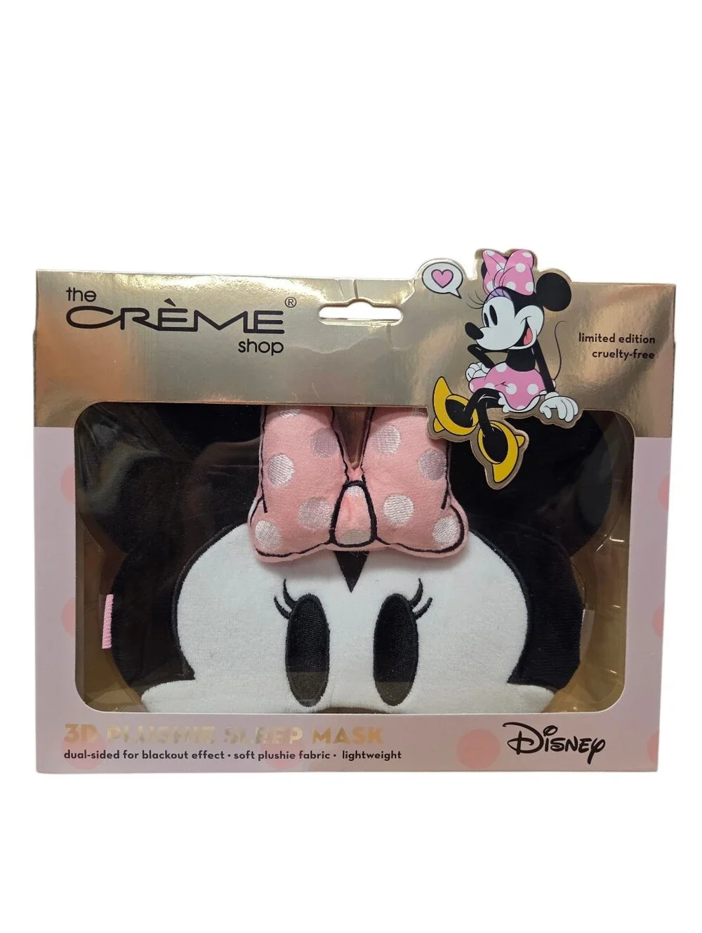 The Creme Shop Disney Minnie Mouse 3D Sleep Mask Nwt